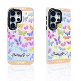 Butterfly Phone Case with Lanyard For Samsung