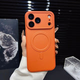 Fine Hole Lens Anti-collision Magnetic Phone Case For iPhone