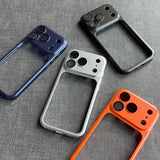 Electroplated Hollow Frame Phone Case For iPhone