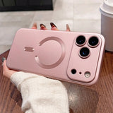 Metallic Paint Magnetic Soft Case For iPhone