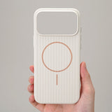 Minimalist Magnetic Phone Case with Metal Buttons For iPhone