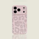Leopard Print Liquid Silicone Phone Case For iPhone