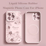 New Liquid Silicone Magnetic Phone Case For iPhone