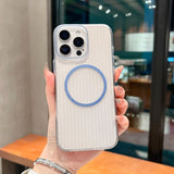 Magnetic Corrugated Phone Case For iPhone