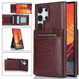 Leather Card Holder Phone Case For Samsung