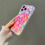 Flower-shaped Epoxy Phone Case For iPhone