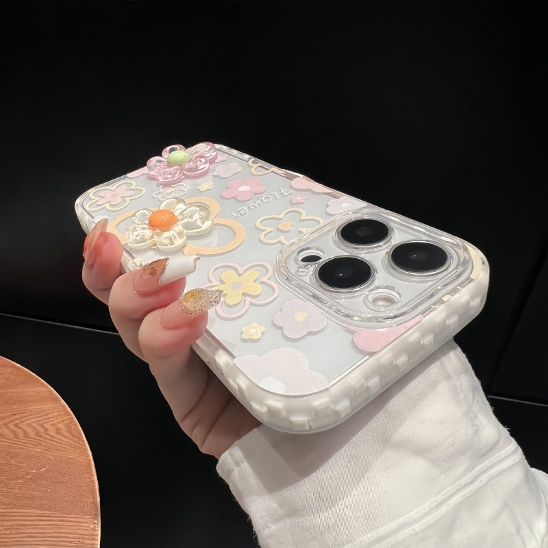 3D Flower Phone Case For iPhone