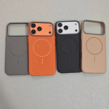 Metal Lens Frame Magnetic Phone Case For iPhone