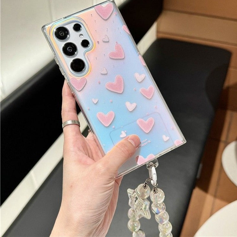 Pink Heart Phone Case For Samsung