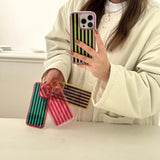 Simplicity Colour Vertical Stripes Cover Case For iPhone