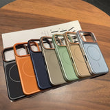 Matte Metalic Magnetic Slim Case For iPhone