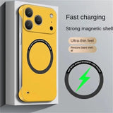 Ultra Thin Hard PC Magnetic Frameless Phone Case For iPhone