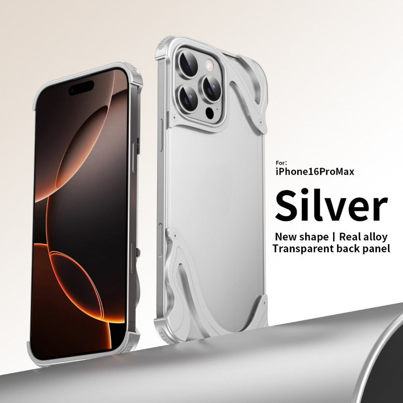 Magnetic Transparent Borderless Phone Case For iPhone