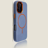 Leather Magnetic Frosted Phone Case For iPhone