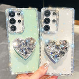 Glitter Heart Phone Case For Samsung