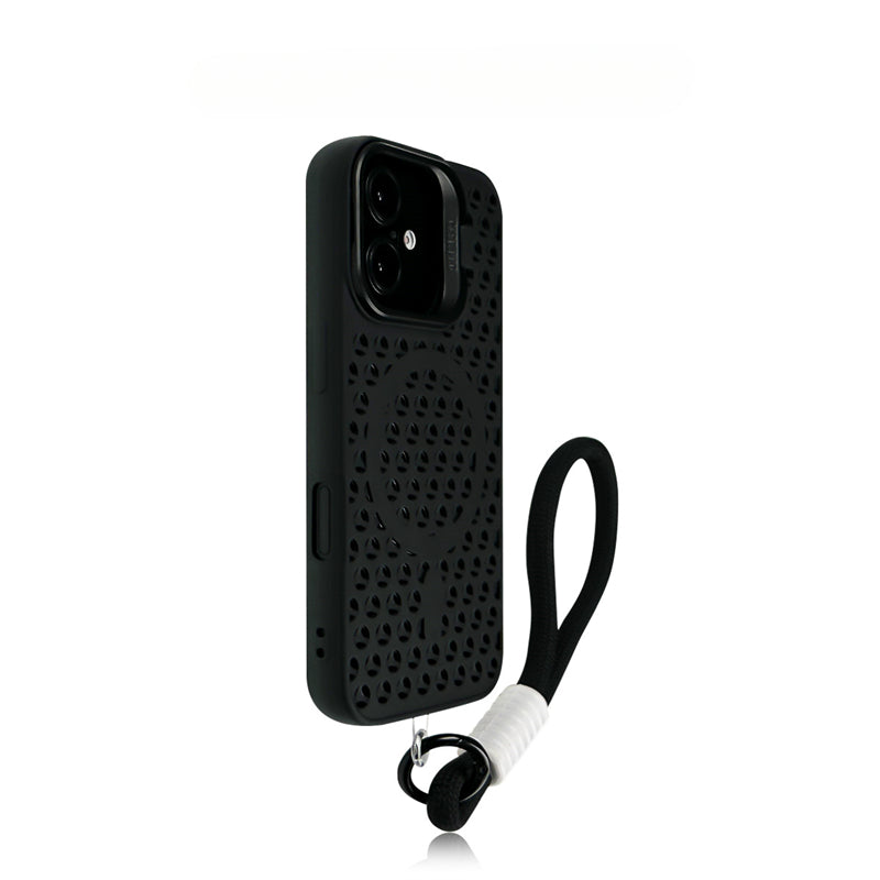 Heat Dissipation Breathable Mesh Magnetic Soft Phone Case For iPhone