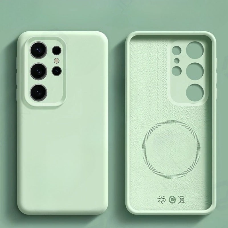 Original Liquid Silicone Magnetic Case For Samsung