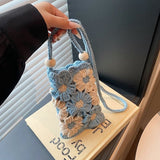 Knitted Crossbody Phone Bag