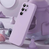 New Liquid Silicone Simple Phone Case For Samsung