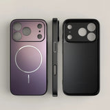 Large Window Matte Lens Protect Phone Case For iPhone
