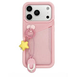Solid Color Pocket Slippers Silicone Phone Case For iPhone