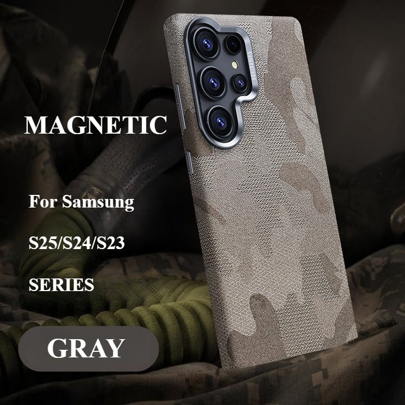 Camouflage Magnetic Phone Case For Samsung