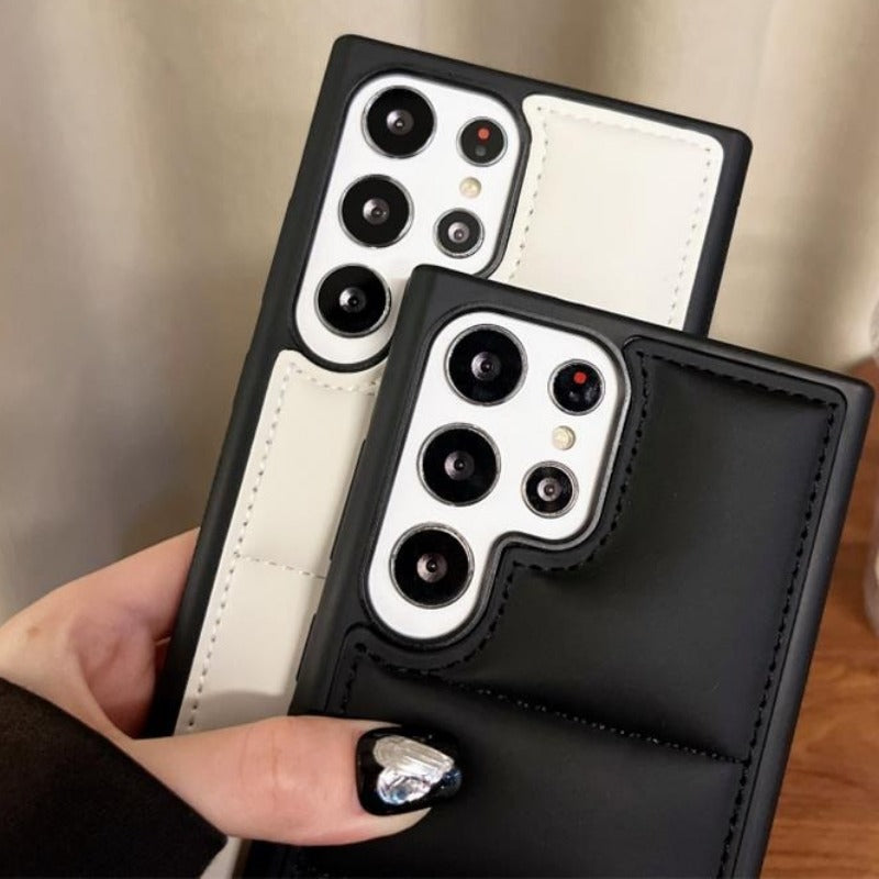 Airbag Down Jacket Protective Phone Case For Samsung