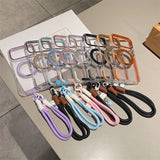 Magnetic Stand Transparent Phone Case For iPhone