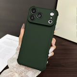 Simple Four-corner Shockproof Soft Phone Case For iPhone