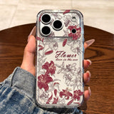 Flower-shaped Transparent Phone Case For iPhone