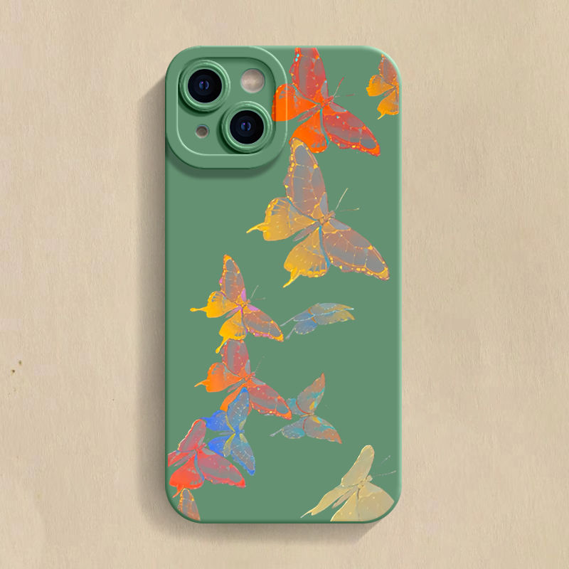 Painted Butterfly All-inclusive Mobile Phone Case For iPhone