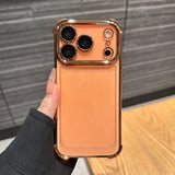 Electroplate Transparent Phone Case For iPhone