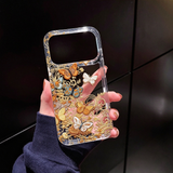 Faux Knitted Butterfly Transparent Phone Case For iPhone