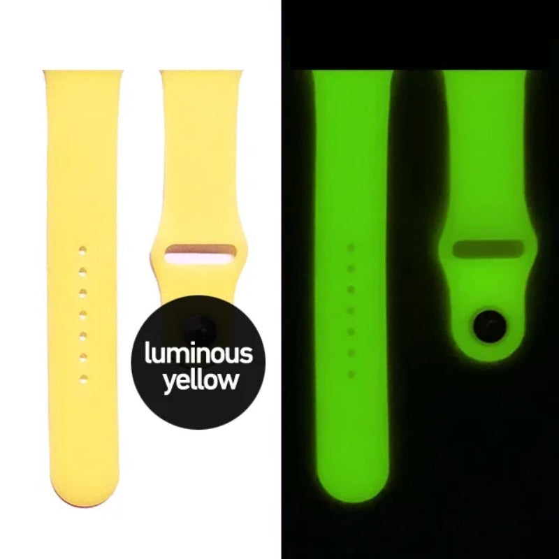 Silicone Glow Luminous Band Straps For Apple Watch iwatch SE 345678