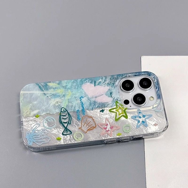 Ocean Shell Star Phone Case For iPhone
