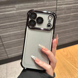Electroplate Transparent Phone Case For iPhone