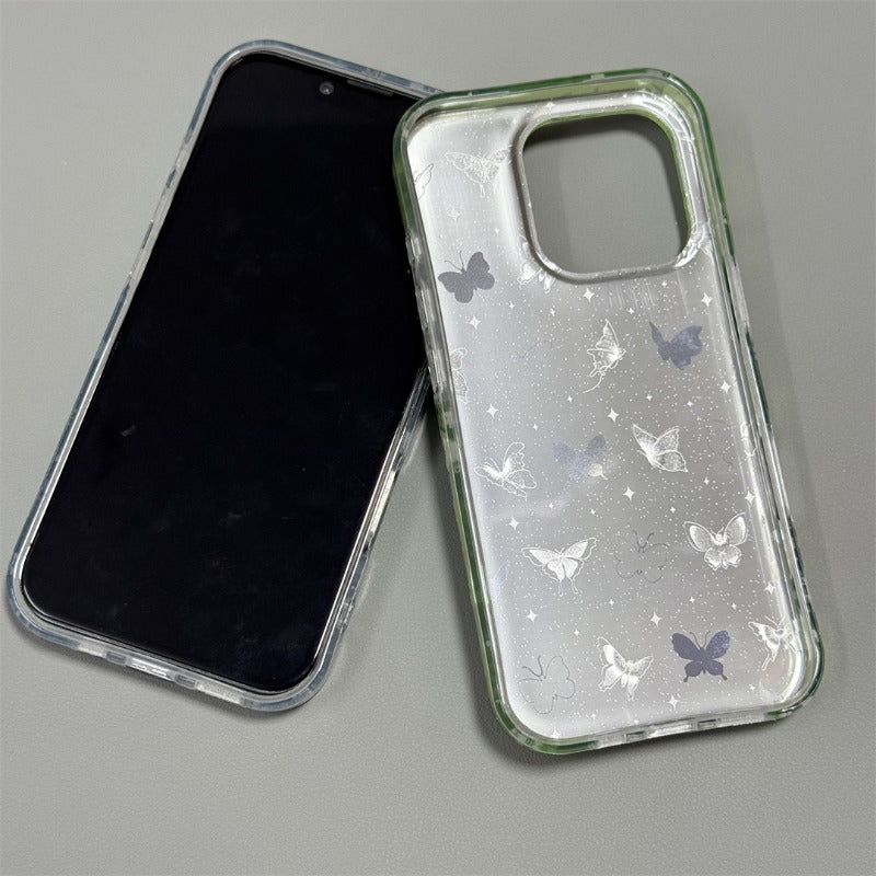Flower Double Layer Shockproof Phone Case For iPhone