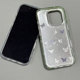 Flower Double Layer Shockproof Phone Case For iPhone