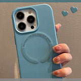 Leather Magnetic Skin Feeling Phone Case For iPhone