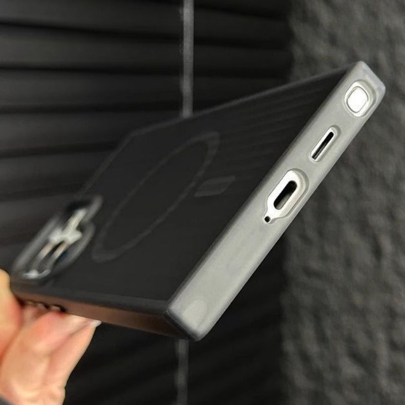 Frosted Semi-transparent Magnetic Mobile Phone Case For Samsung