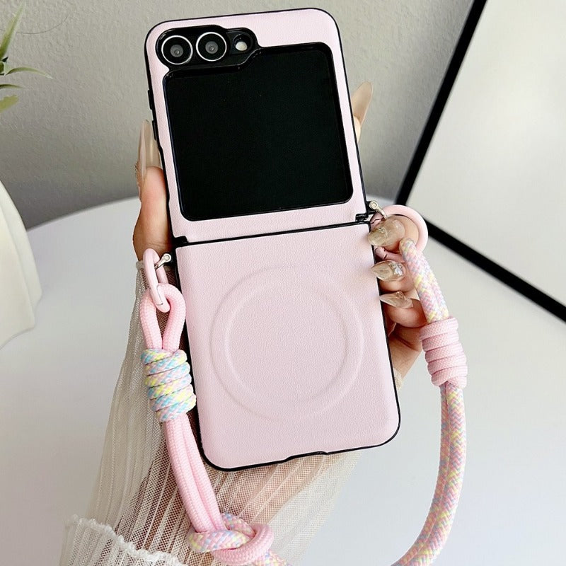 Simple Magnetic Phone Case For Samsung Z Flip 7 6 5 4 3