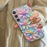 Transparent Flower Phone Case For Samsung