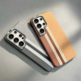Striped Magnetic Phone Case For Samsung