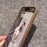Flower Lens Flat Phone Case For iPhone