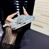 Solid Color Full Rhinestone Phone Case For Samsung
