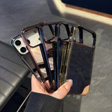 Luxury Plating Make Up Mirror Phone Case For iPhone