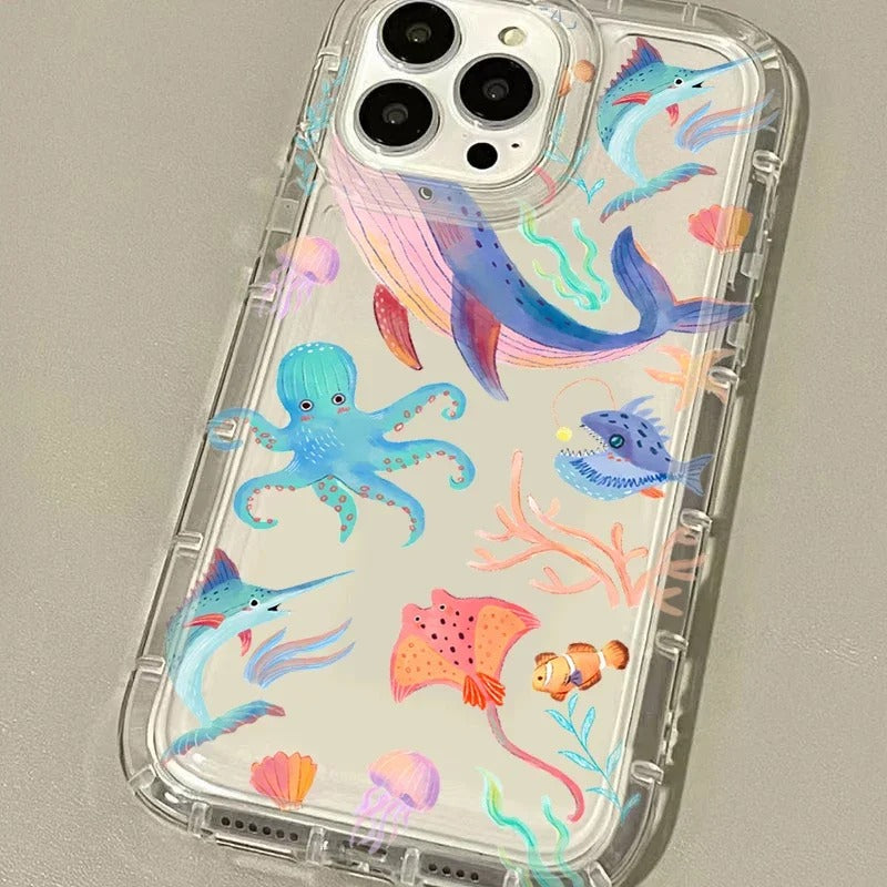 Colorful Clear Phone Case For iPhone