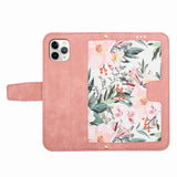 Card Slot Flip Flower Phone Case For Samsung