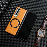 Leather Magnetic Phone Case For Samsung Z Fold