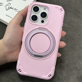 Thickened 360° Rotating Magnetic Bracket Phone Case For iPhone